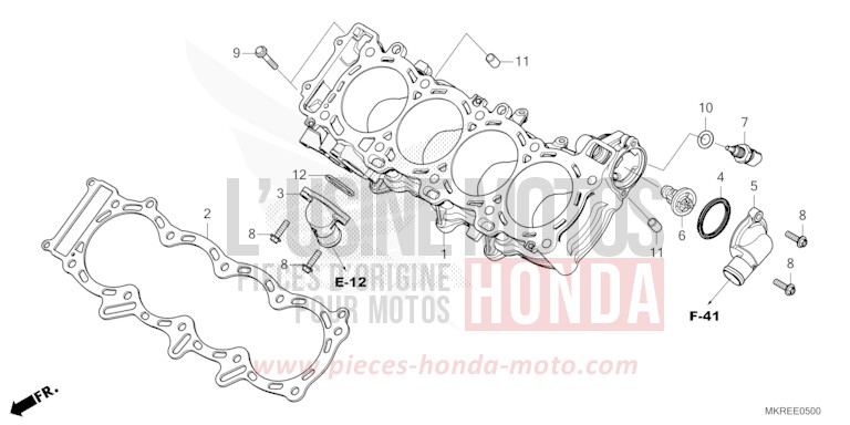 ZYLINDER von CBR1000RR SP SP1 SP2 MAT PEARL MORION BLACK (NHC33) von 2024